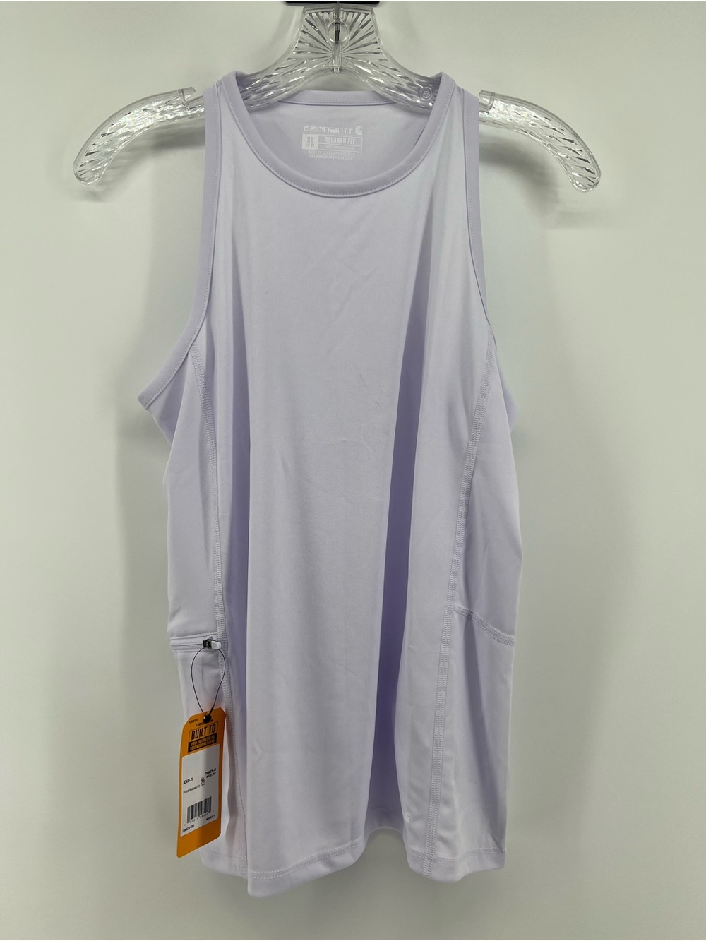 Carhartt Force Women's Relaxed Fit Sleeveless Tank XS Top Lavender TK6828 NWT